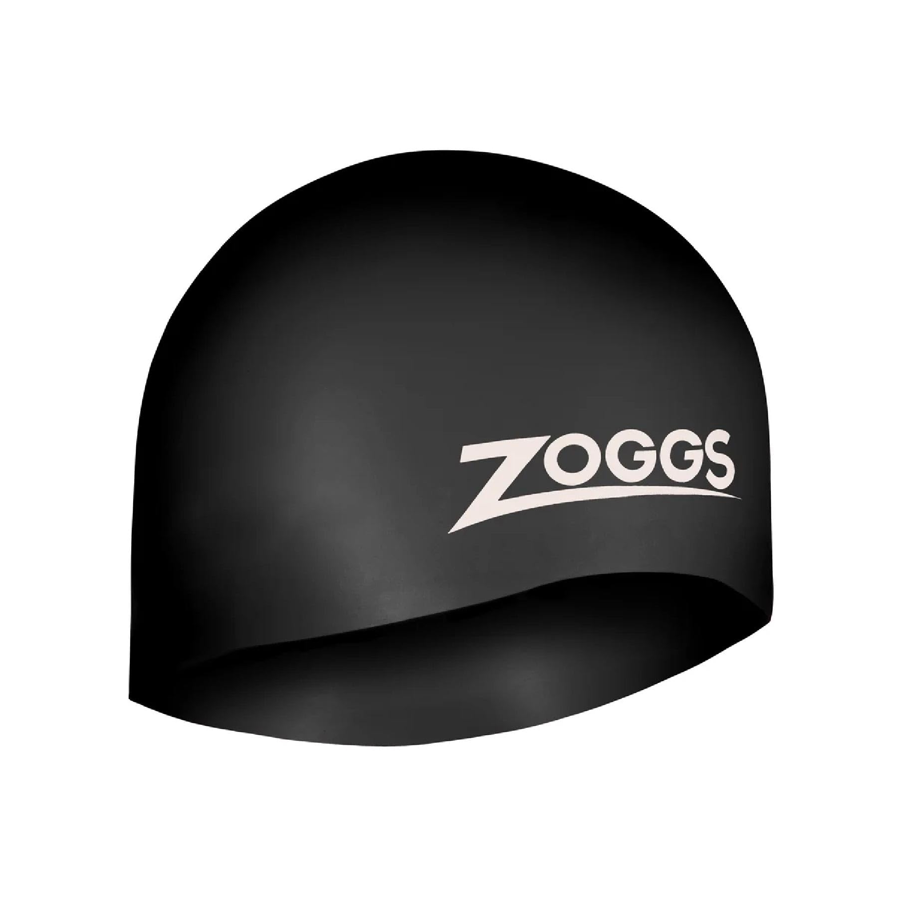Zoggs Easy-fit silicone swim cap, Comfortable Fit, Hydrodynamic Design, Latex Fr