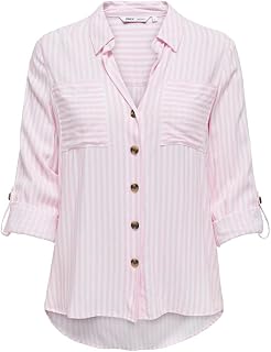 Only ONLY Asmin Wvn Noos T-Shirt L/S Women's Shirt (Pack of 1)