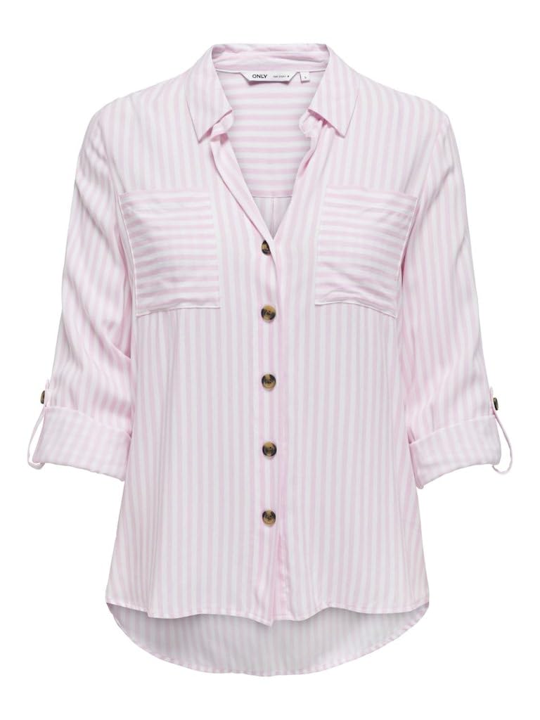 Only ONLY Asmin Wvn Noos T-Shirt L/S Women's Shirt (Pack of 1)