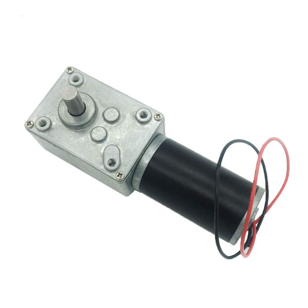 BRINGSMART 12V 12rpm DC Worm Gear Motor High Torque Self-Locking Turbine | BRING