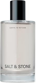 Salt & Stone Hair & Body Mist for Women & Men, Santal & Vetiver 3.4 fl oz | Body & Hair Mist, Warm & Woody Scented Body Spray, Gender Neutral Fragrance with Glycerin & Red Algae, Vegan, Paraben-Free