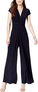Vince Camuto Combinaison en tricot torsadé sur le devant pour femme Bleu marine PS, bleu marine, PS