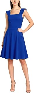 Viwenni Women's A-Line Flared Office Work Summer Casual Cocktail Dresses
