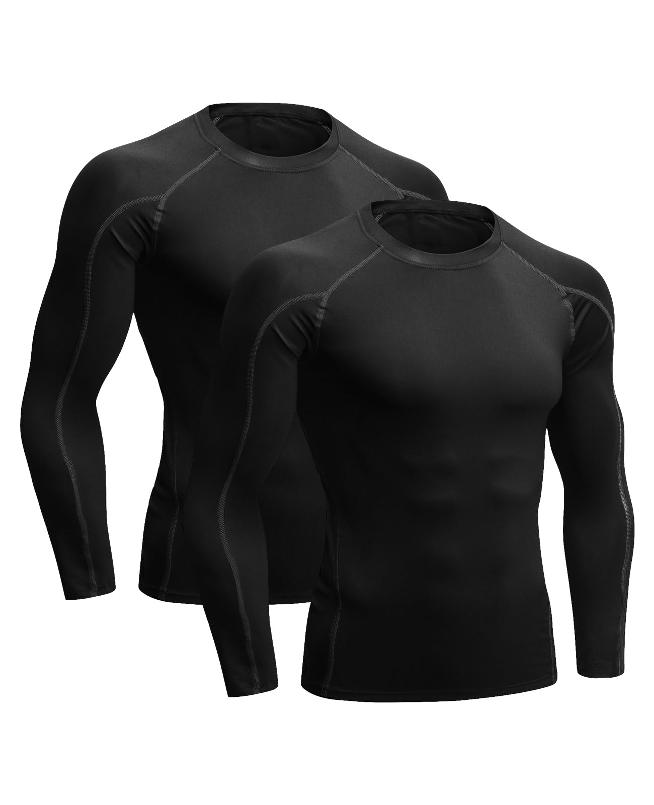 Niksa Men's Compression Shirt, Long Sleeve, Sweat-Absorbing, Quick-Drying, Sport