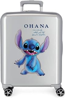 Disney Stitch Bagagli- Bagaglio a mano Unisex - Bambini e ragazzi Grigio