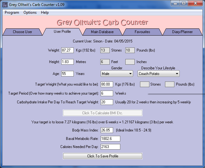 Grey Olltwit's Carb Counter [Download]