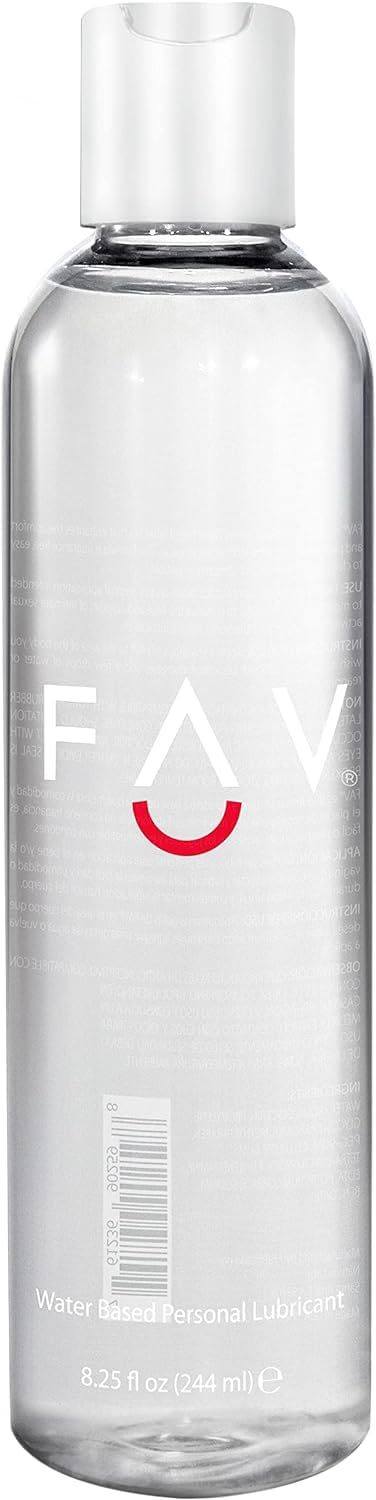 FAV Water Based Luxury Personal Lubricant, Natural Feeling Lube for Women Men an