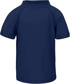 LACOFIA Swimming T-Shirt Short Sleeve for Children Swimwear for Boys Sun Protection Quick Dry