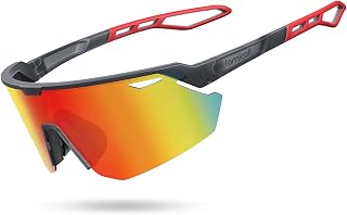 Lamicall Schnelle Brille Herren, Fahrradbrille Damen - [24g TR-90 Super Leicht] Polarisiert Sportbrille Laufbrille mit Verstellbaren Nasenpad & Bügel, UV400 Sonnenbrille Sport für Fahrrad/Ebike/Laufen