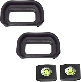 ULBTER Eyepiece Eyecup Viewfinder for Sony Alpha A6600 A6500 A6400 [2 Pack] | FDA-EP17 Eye Cup with Hot Shoe Cover