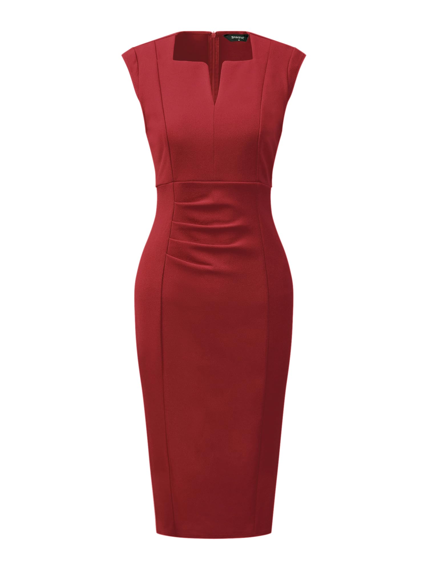 Allegra K Women's Sheath Dress Pencil Work Sleeveless Professional Office Dresse
