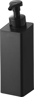 Yamazaki 10856 Magnetic Dispenser, Foaming Type, Black, W 2.8 x D 3.0 x H 9.8 inches (7 x 7.5 x 25 cm), Tower Floating Storage, Refill Bottle, Foam Detergent Dedicated