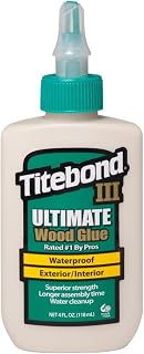 Titebond III Ultimate Wood Glue 4 Oz. – Woodworking Adhesive, Waterproof – 1412