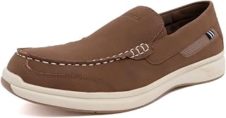 Nautica Men’s Slip-On Loafers, Casual Boat Shoes with Cushioned Comfort Insole, Everyday Walking Moccasin Deck Shoes for All-Day Comfort