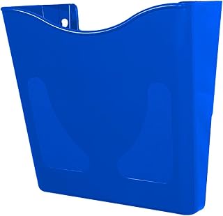 Deflecto A4 Wall Mounted Document & Leaflet Holder, Portrait Blue
