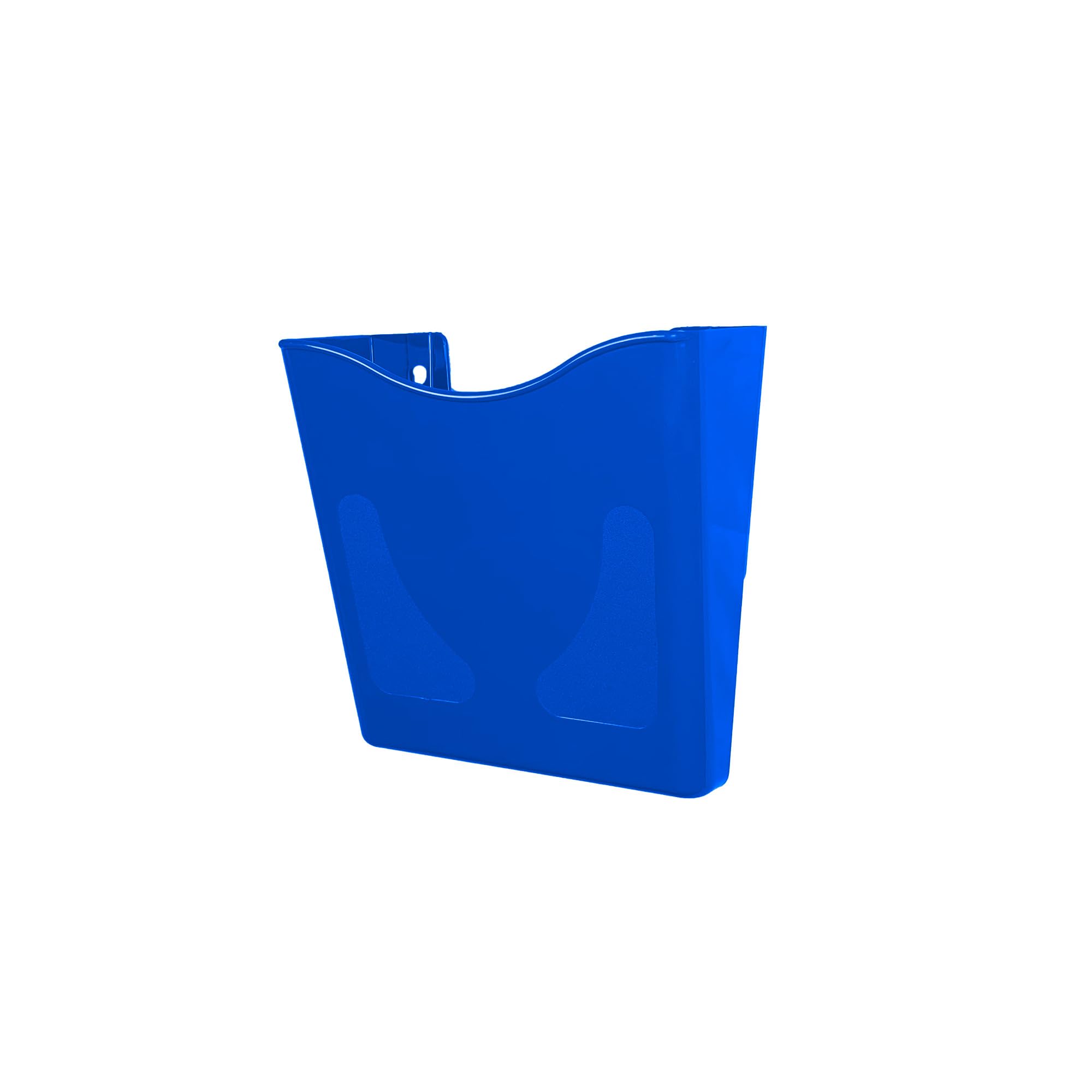 Deflecto A4 Wall Mounted Document & Leaflet Holder, Portrait Blue