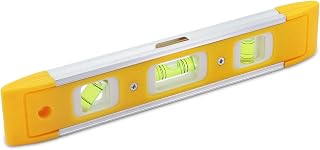 DTDNZKN 9" (23cm) Torpedo Level Magnetic with 3 Bubble Spirit Levels, (45,90,180 Degree) Small Leveling Tool - Ideal for Hanging Pictures, Installing Shelves, and Home Renovations