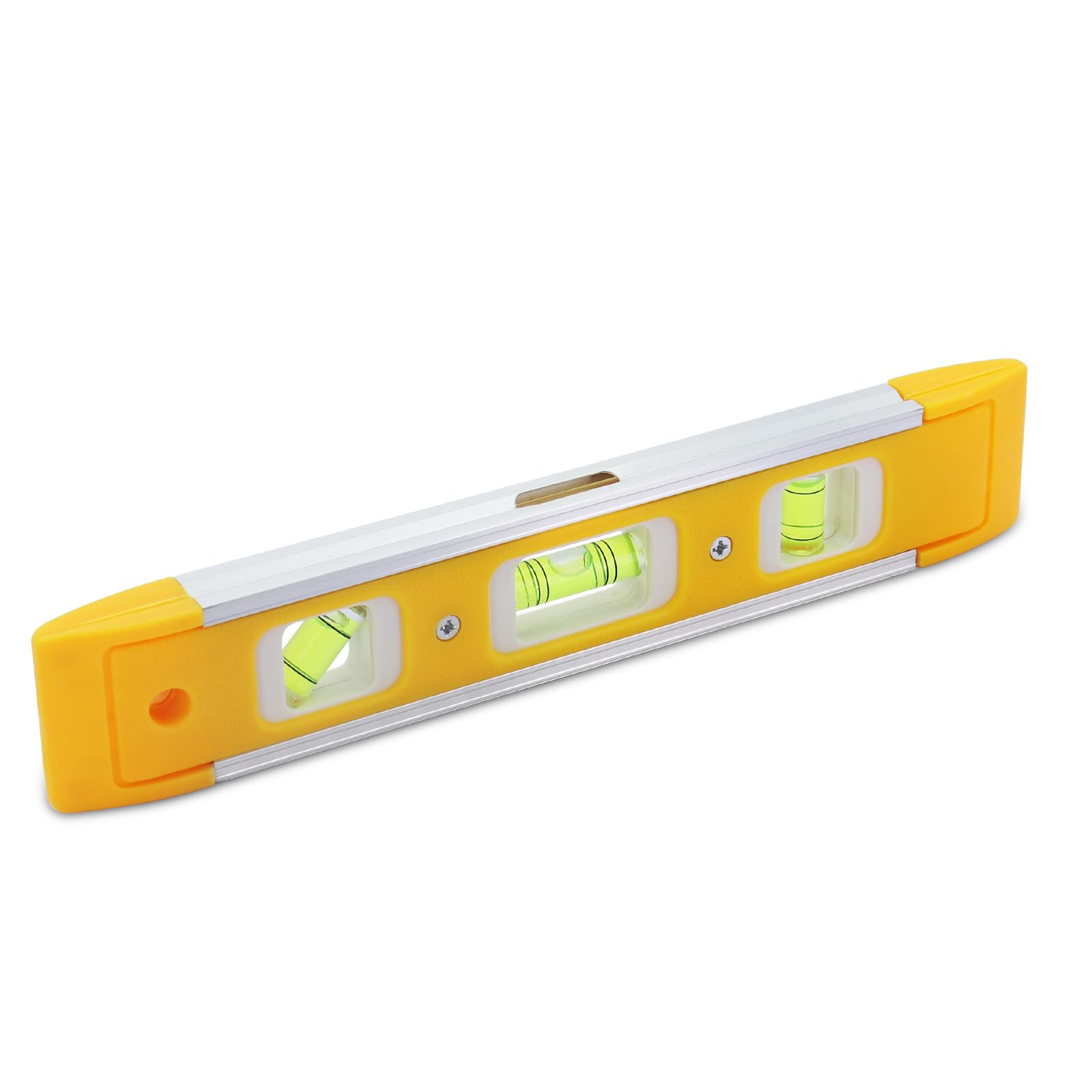 DTDNZKN 9" (23cm) Torpedo Level Magnetic with 3 Bubble Spirit Levels, (45,90,180