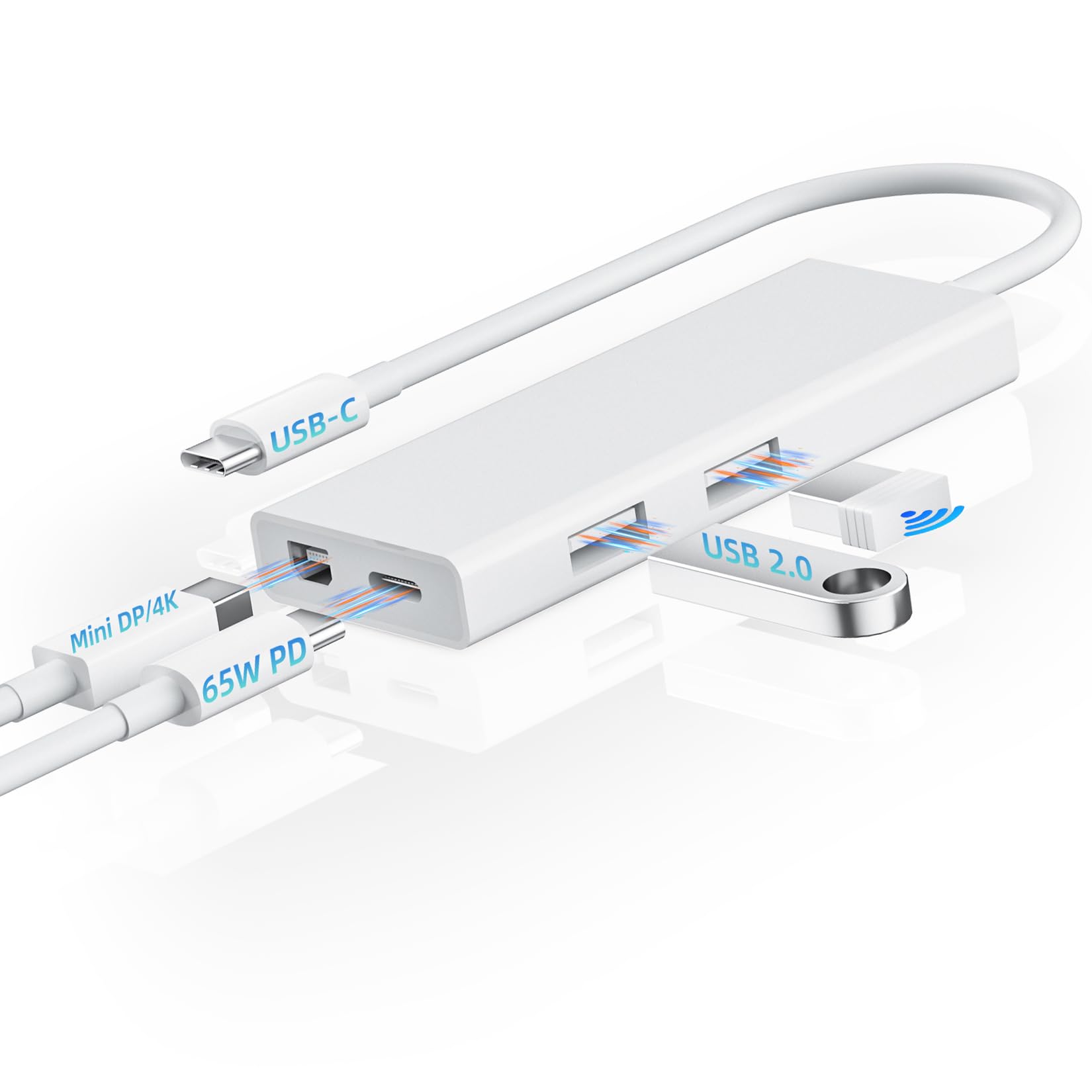 USB-C to Mini DisplayPort Multiport Adapter 4K@60Hz