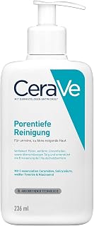 CeraVe Deep Pore Cleansing Face Wash Gel for Pimples, 236 ml | For blemished skin. Frees pores with salicylic acid and clay. Dermatologically tested, without perfume