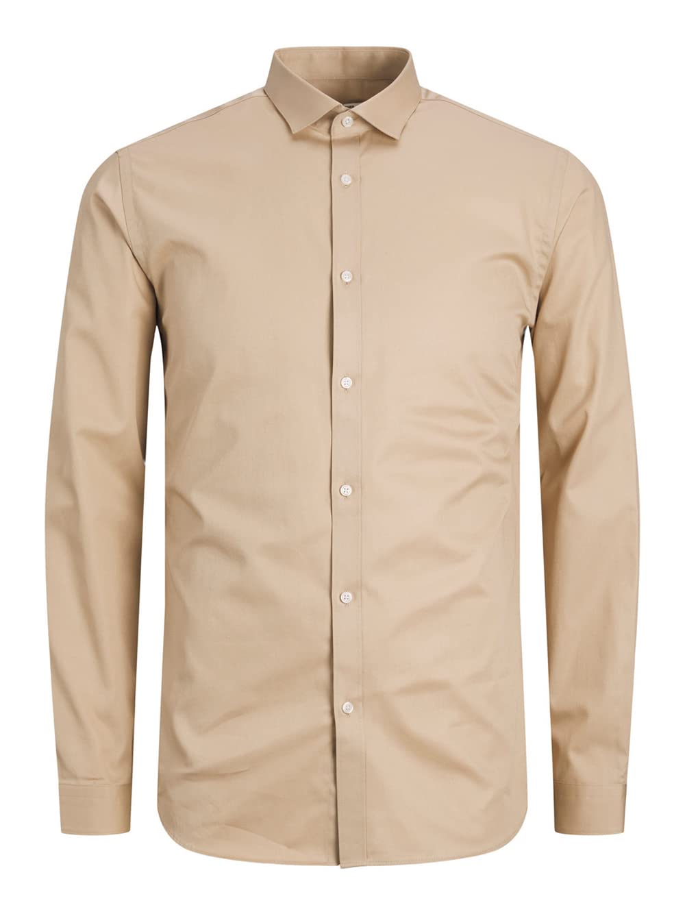 JACK & JONES Dress Shirt Slim Fit Dress Shirt, White Pepper/Fit: Slim Fit