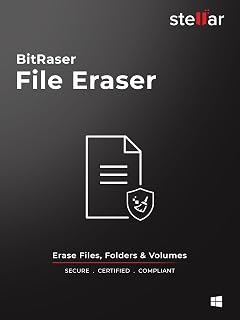 BitRaser File Eraser 5 - Covers Your All File Erasure Needs | Standard | 1 Device | 1 Year | PC Activation Code by email