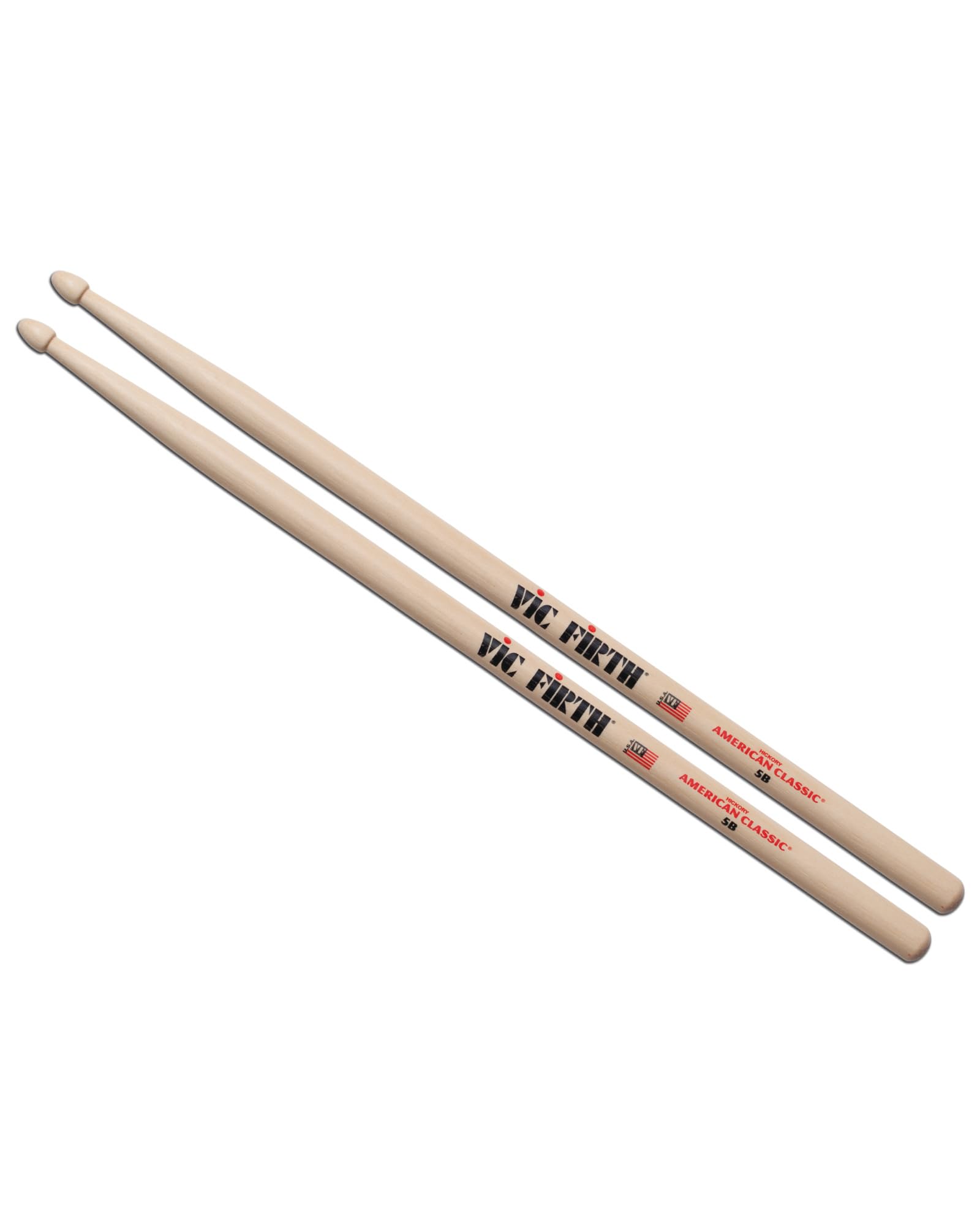 Vic FIrth - American Classic® Drumsticks 5B - American Hickory - Wood Tip