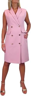 Paulo Due Women's Double Breasted Sleeveless Blazer Dress