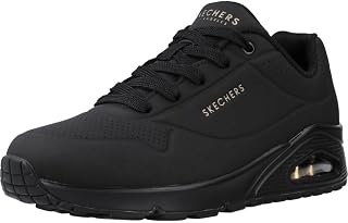 Skechers Women's Uno Stand Air Fashion-Sneakers, Black Durabuck Mesh, 38 EU