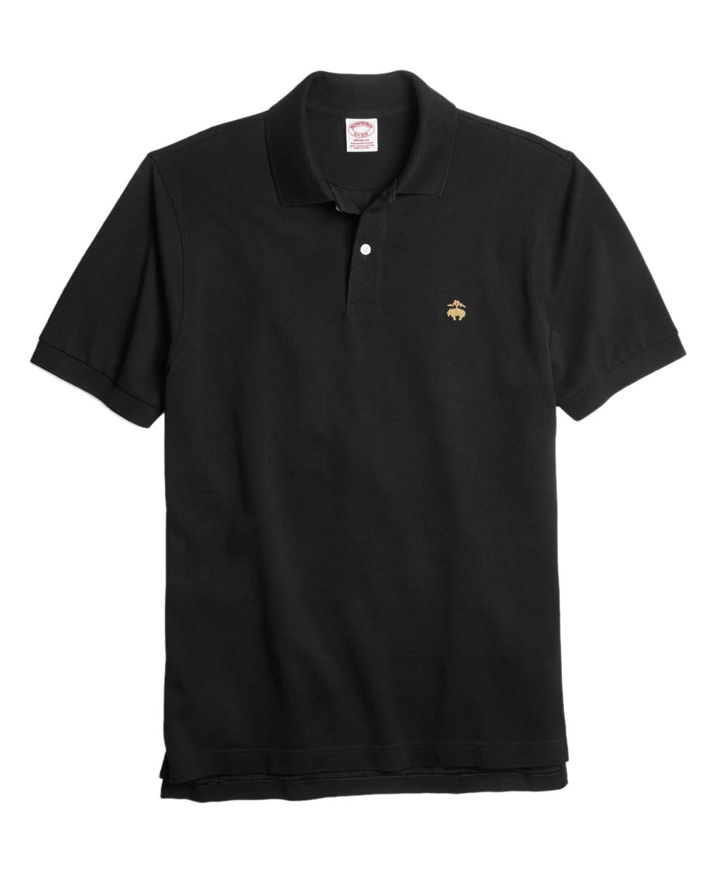 Brooks Brothers Mens Plain Red Mesh Cotton Polo Shirt