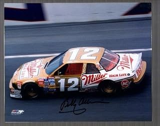 BOBBY ALLISON HAND SIGNED 8x10 COLOR PHOTO+COA GREAT POSE IN #12 MILLER CAR - Autographed NASCAR Photos