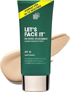 Shakeup Cosmetics Tinted Moisturiser for Men, SPF25, 24 Hours Moisturising, Mattifying, Easy to Use, Vegan Make-Up, 50 ml (Light, 50 ml)