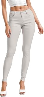Hybrid & Company Womens Hyper Ultra Stretch Comfy Skinny Leg Work Casual Pants