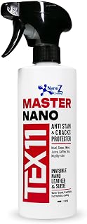 Eco-Friendly Nano Leather & Suede Protector Spray – Water-Based Hydrophobic Waterproof & Stain Repellent for Boots, Shoes, Jackets, Bags, Furniture & Car Seats – Invisible Protection (13.52 fl.oz)