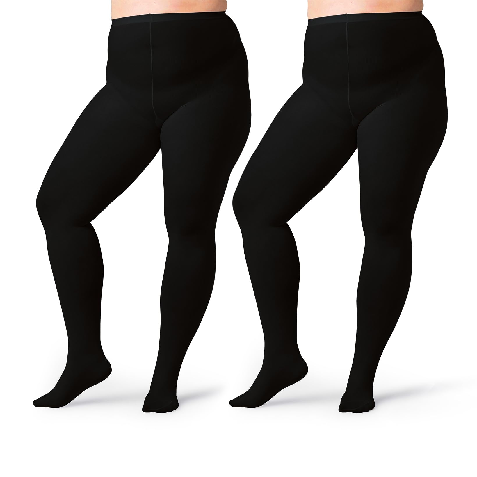 Silky Toes Plus Size Opaque Winter Tights for Women 80D-Thick Warm Durable & Com