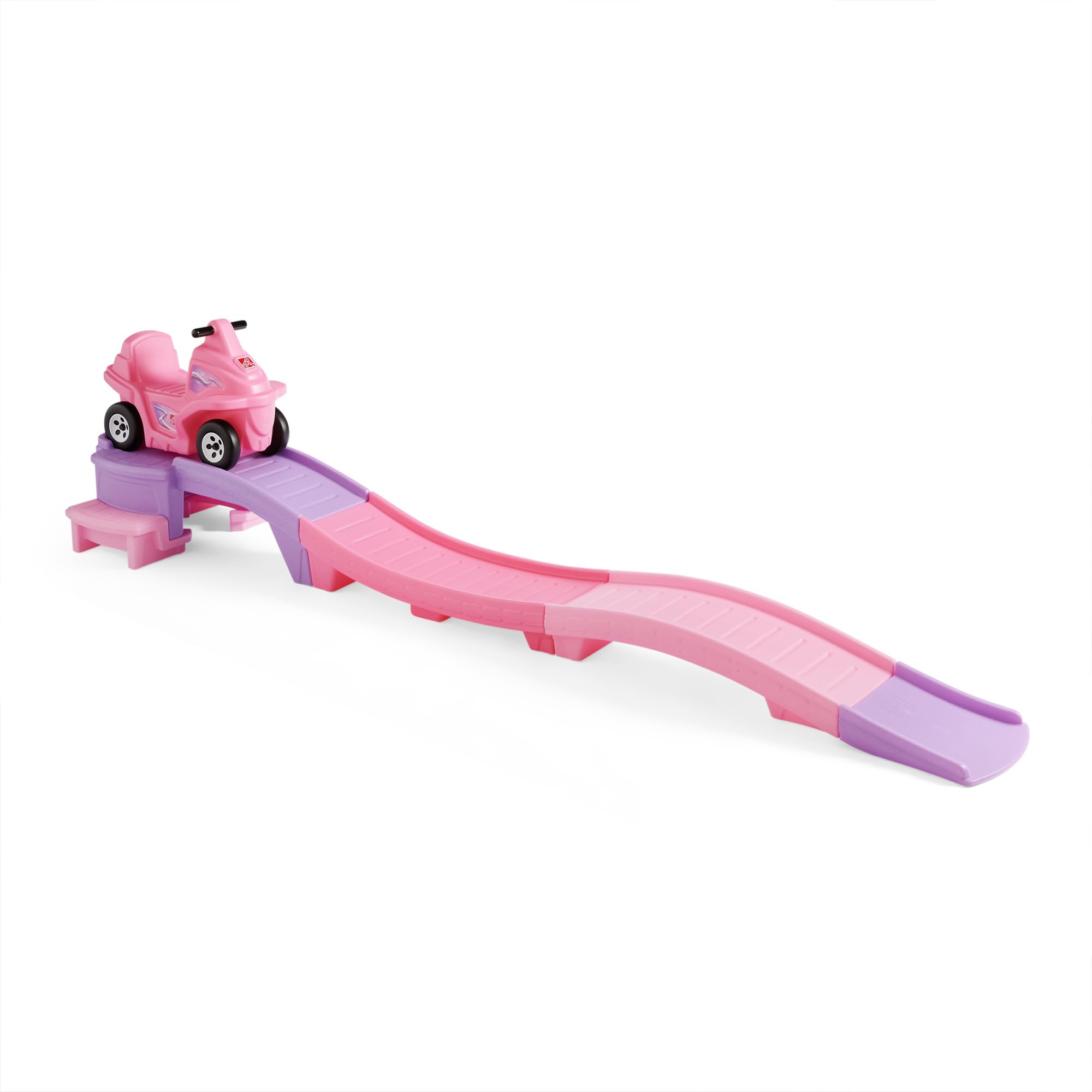 Step2 Up & Down Roller Coaster Toy for Kids, Bubblegum Blast, 9 ft Track | Compa