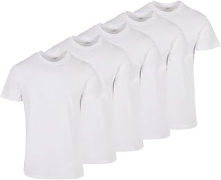 Build Your Brand Men's Basic Crew Neck T-Shirt Pack of 1/3/5