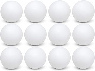 1ABOVE 12 Pack White 40mm Table Tennis Balls for Practice & Games | Durable 40mm ping pong balls for table tennis practice, casual games, parties and everyday recreational play.