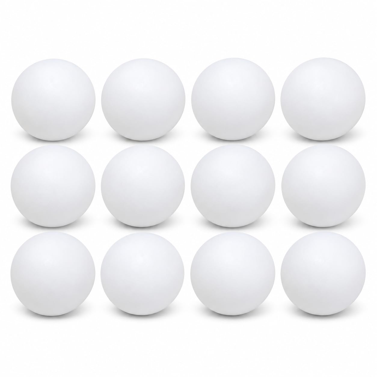 1ABOVE 12 Pack White 40mm Table Tennis Balls for Practice & Games | Durable 40mm