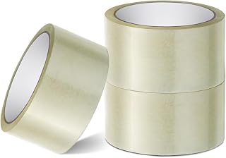 Scott 11 Packaging Tape, Clear, 3 Rolls, 48mm X 66m, Heavy Duty, Low Noise, Secure & Sticky Parcel Tape for Packing Boxes, Moving Boxes, Packing Tape Strong for Moving House