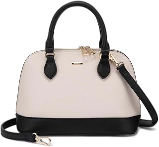 Small Shoulder Bags for Women Classic Double Zip Top Handle Dome Shoulder Bag