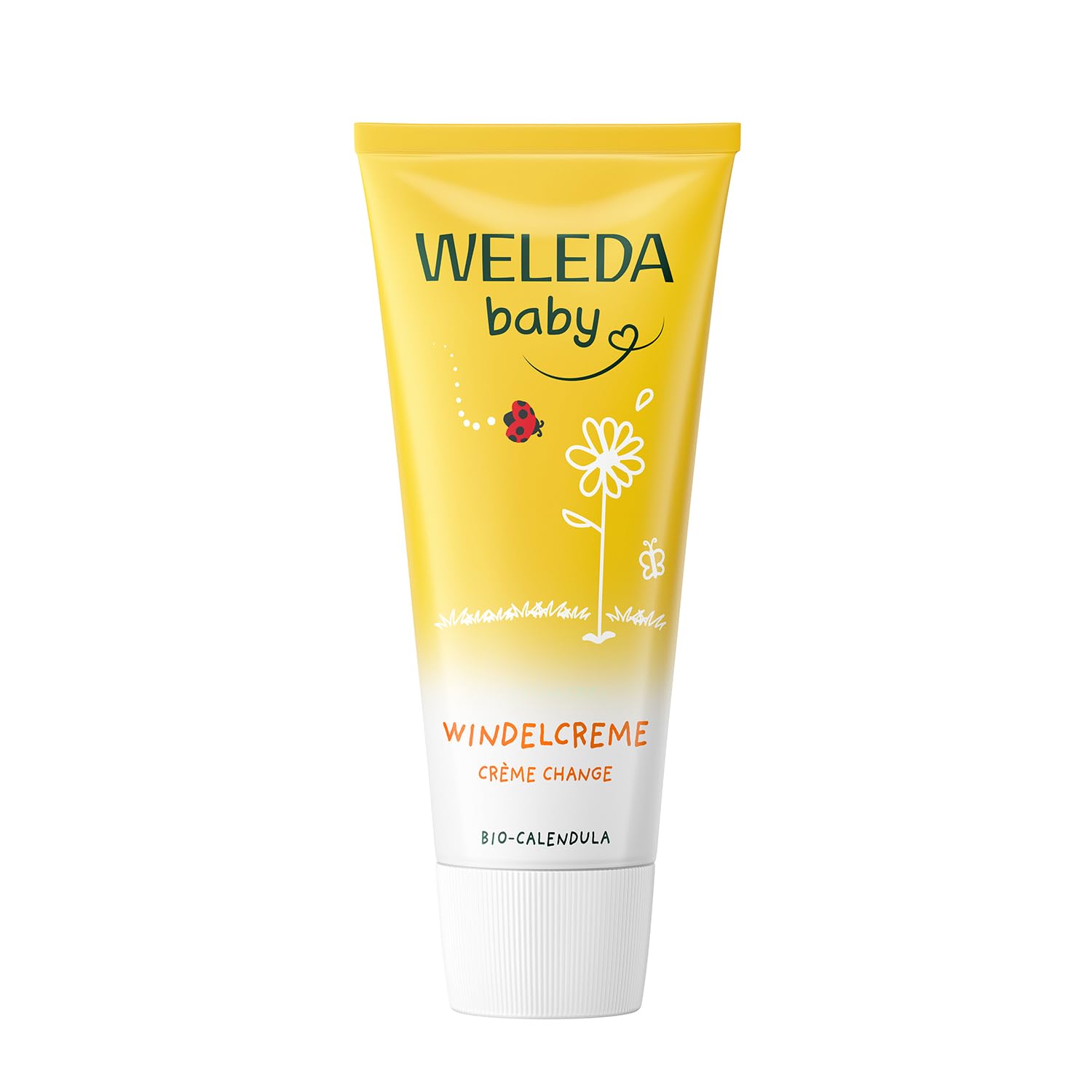 Weleda Baby Calendula Nappy Cream 75 ml with Zinc Oxide & Lanolin | Lanolin barr