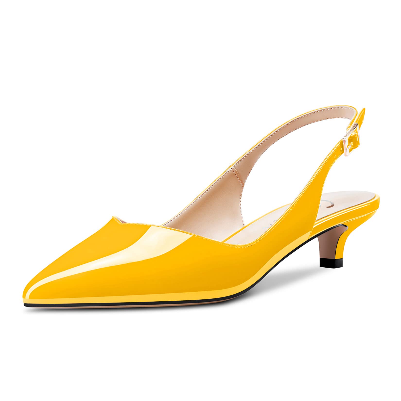 Castamere Women's Stockings Kitten Heel Heel Pointed Toe Sandals Slip-On Slingba