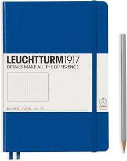 ロイヒトトゥルム ノート A5 無地 ロイヤルブルー 342705