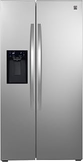 Kenmore 29 cu. ft. 36" Wide Side-by-Side Refrigerator - FPR Stainless Steel | Space Saving Ice &amp; Water Dispenser, Accela Chill, Accela Freeze, Adjustable Glass Shelving, Fingerprint Resistant SS