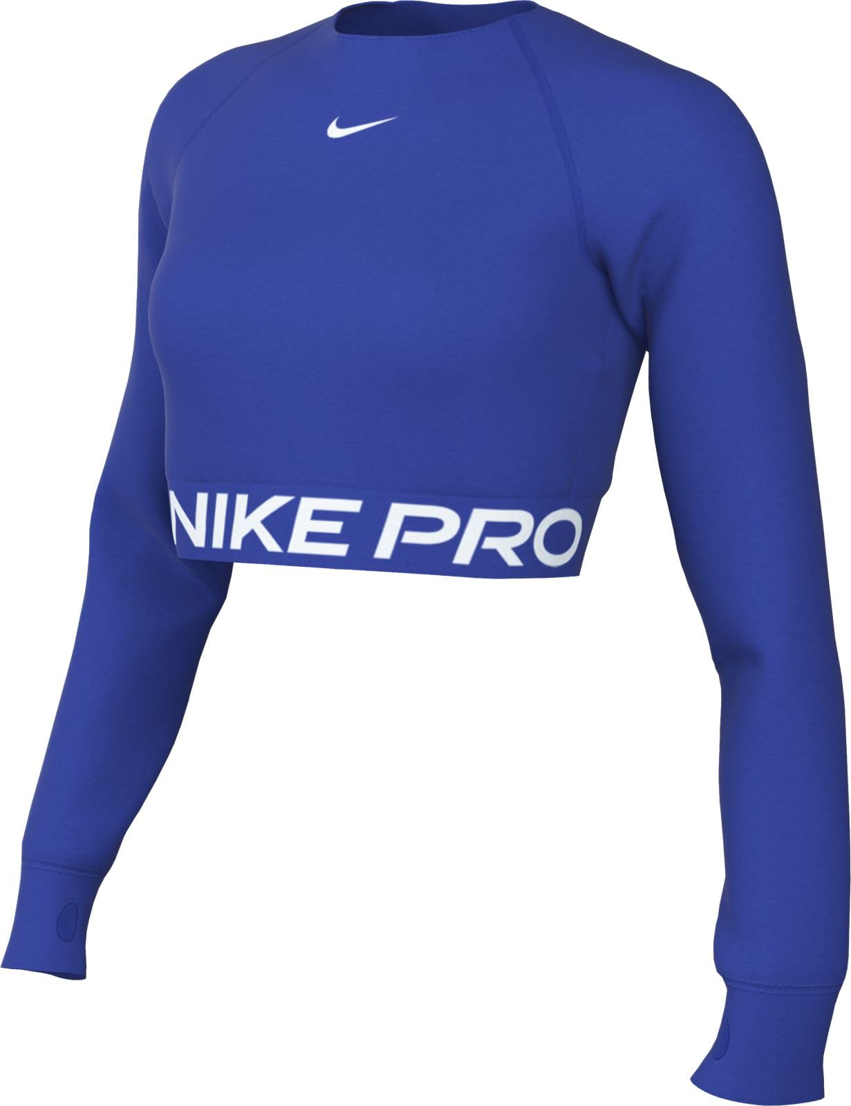 Nike Women's Pro Dri-fit Cropped Long Sleeve Top