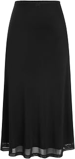 CIDER Gonna da donna a pois in rete a vita alta Boho Flowy Long Midi Gonne