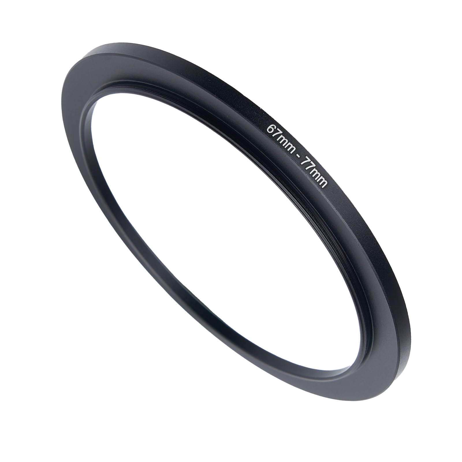 GZNLY 67mm to 77mm Step-up Adapter Rings Filter Adapter Black Metal Step Down Fi