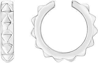 PAVOI 14K Gold Plated 925 Sterling Silver Round Huggie Ear Cuff Earrings for Women | Clip On Cartilage Cuff Earrings
