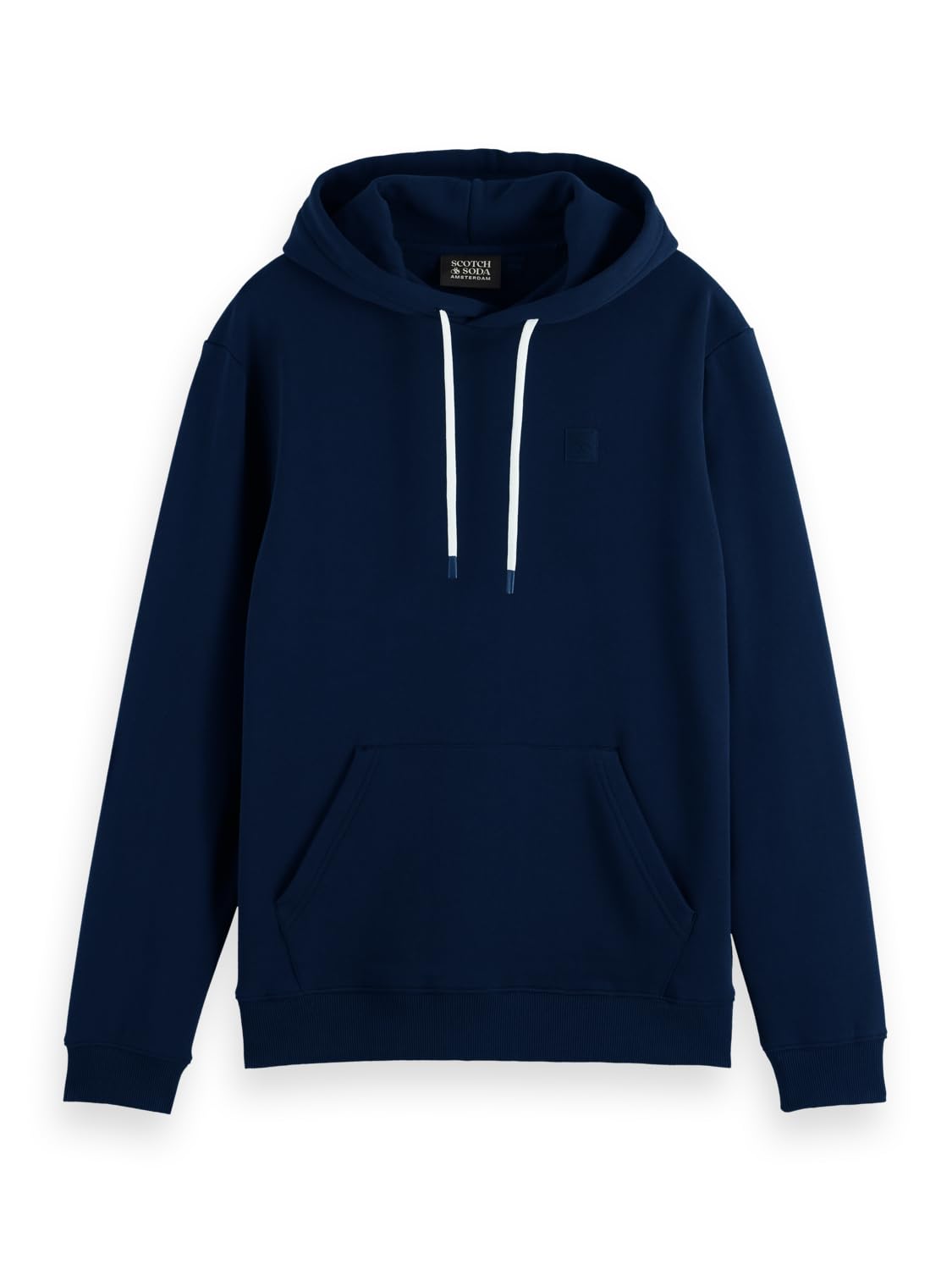 Scotch & Soda Men's Essential Badge Logo Hooded Sweatshirt Hooded Sweatshirt (pa